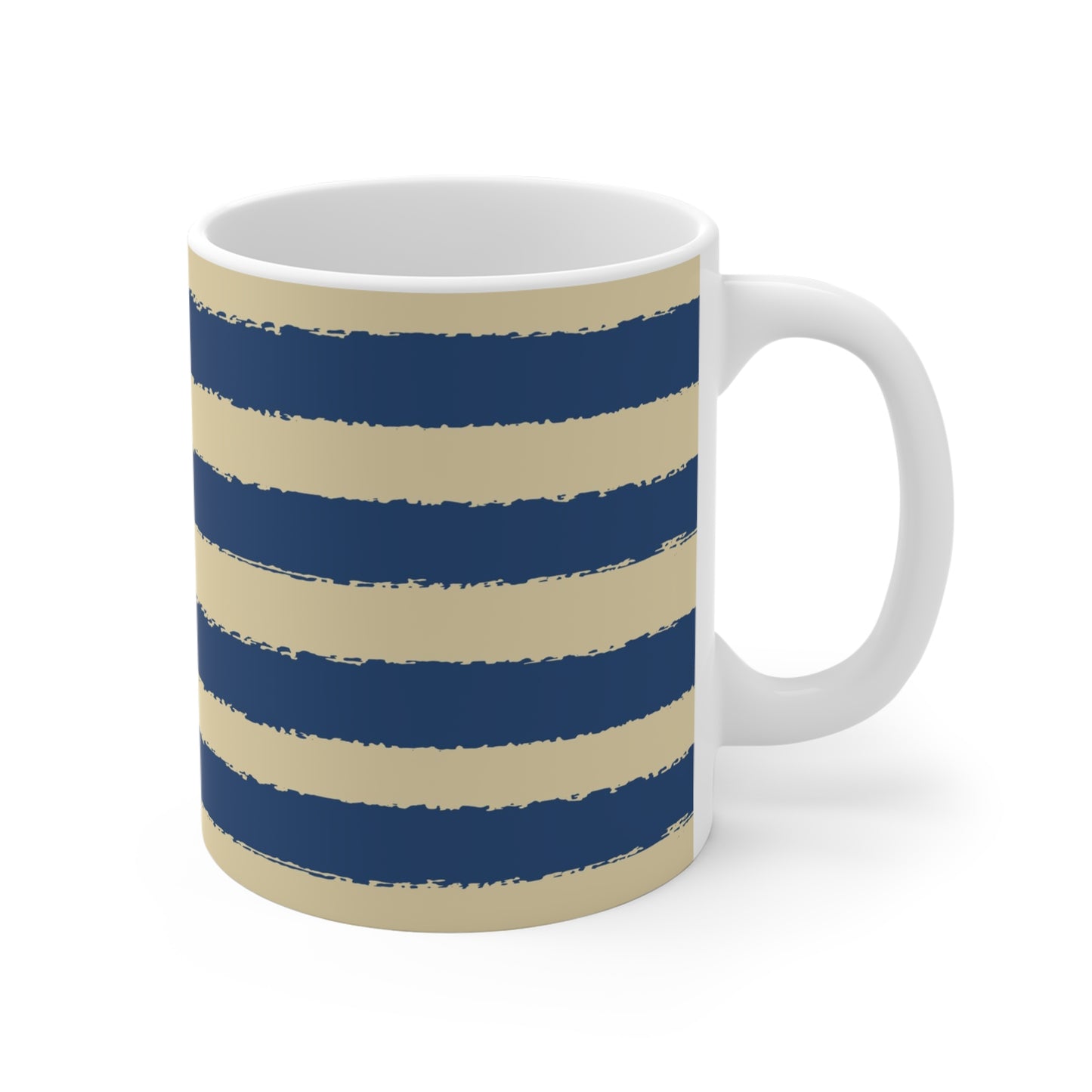 330 mL / 11oz Graphic Art Ceramic Mug | CACM-1294-221, Royal Blue, Right