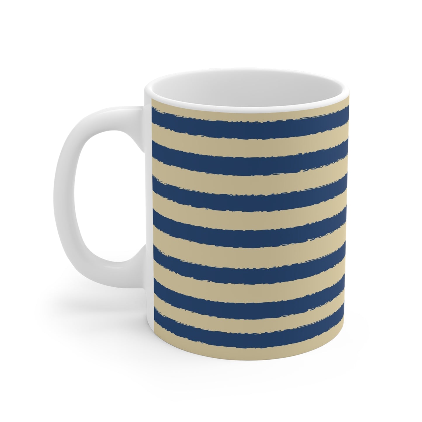 330 mL / 11oz Graphic Art Ceramic Mug | CACM-1294-231, Royal Blue, Left