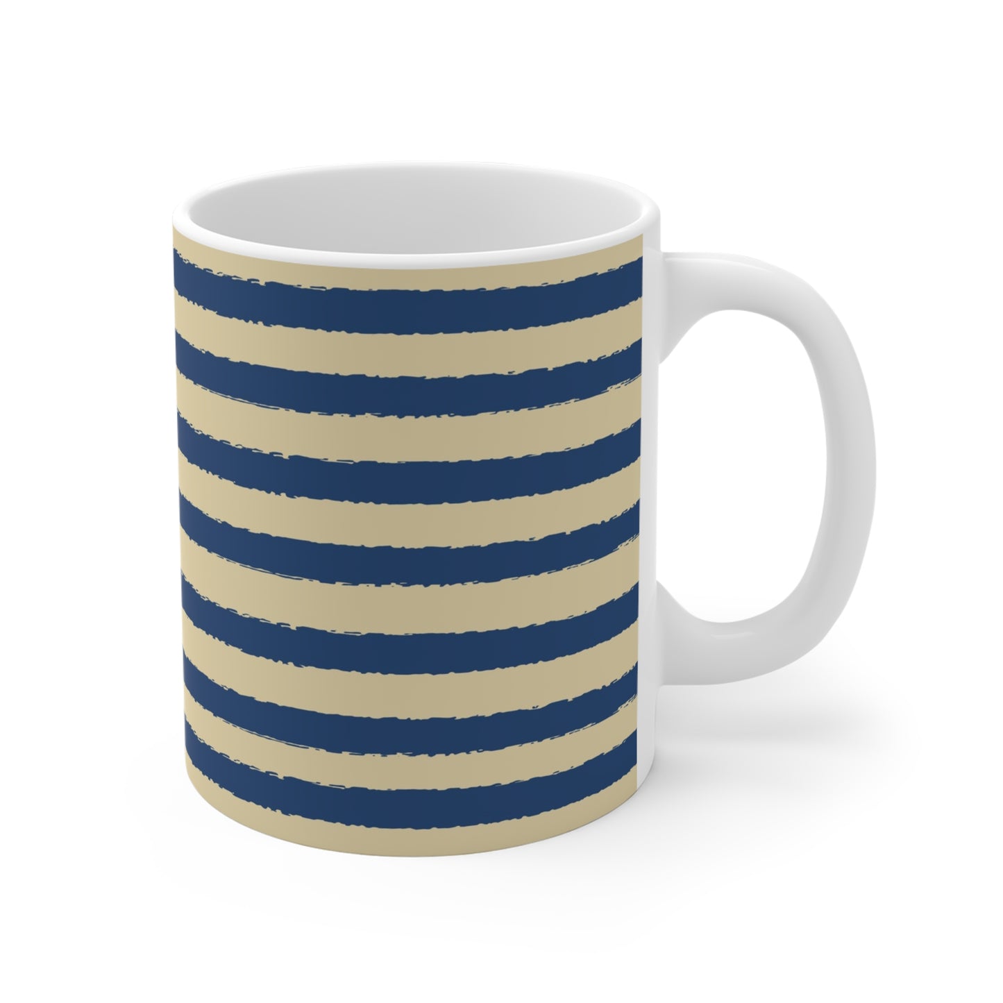 330 mL / 11oz Graphic Art Ceramic Mug | CACM-1294-231, Royal Blue, Right