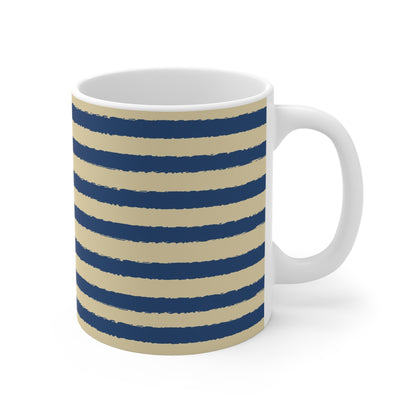 330 mL / 11oz Graphic Art Ceramic Mug | CACM-1294-231, Royal Blue, Right