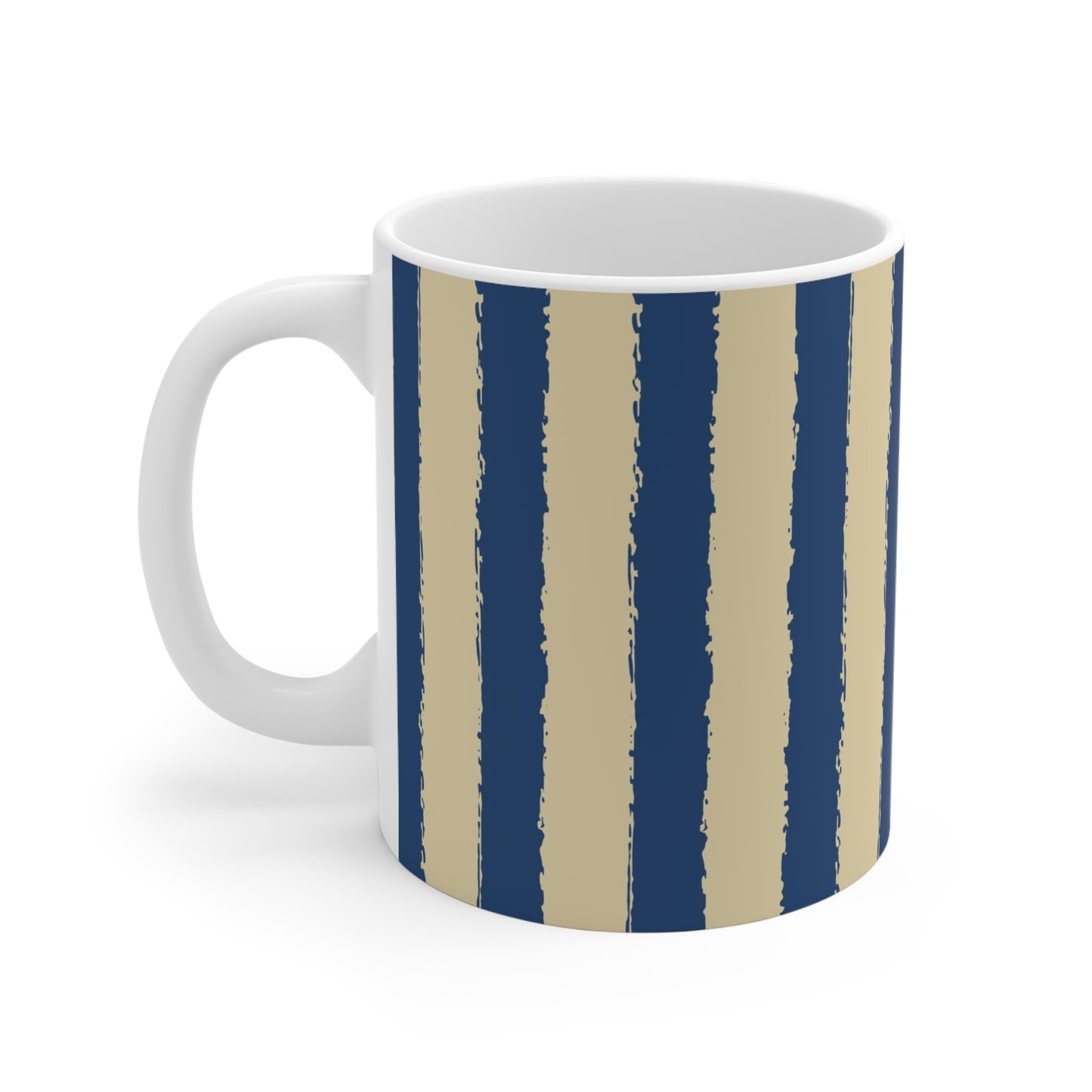 330 mL / 11oz Graphic Art Ceramic Mug | CACM-1294-251, Royal Blue, Left