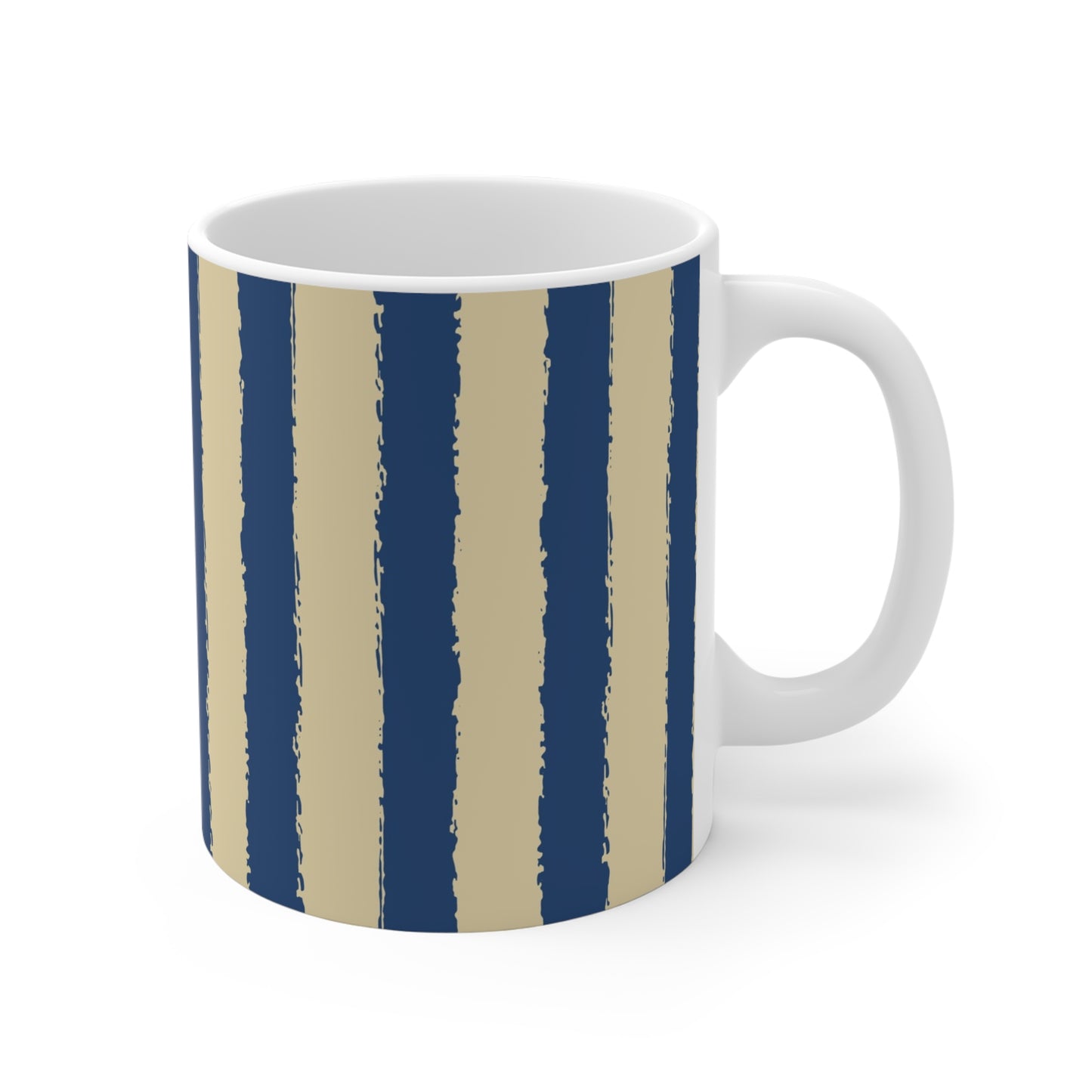 330 mL / 11oz Graphic Art Ceramic Mug | CACM-1294-251, Royal Blue, Right