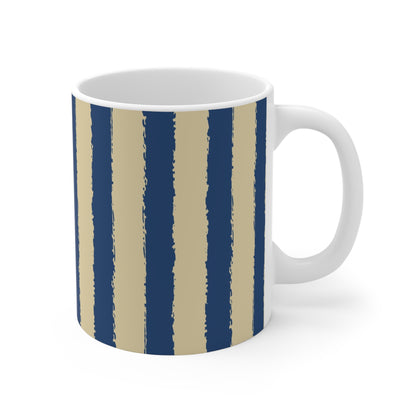 330 mL / 11oz Graphic Art Ceramic Mug | CACM-1294-251, Royal Blue, Right