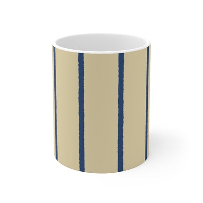 330 mL / 11oz Graphic Art Ceramic Mug | CACM-1294-301, Royal Blue, Front