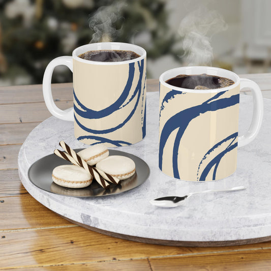 330 mL / 11oz Graphic Art Ceramic Mug | CACM-1295-112, Royal Blue, Context