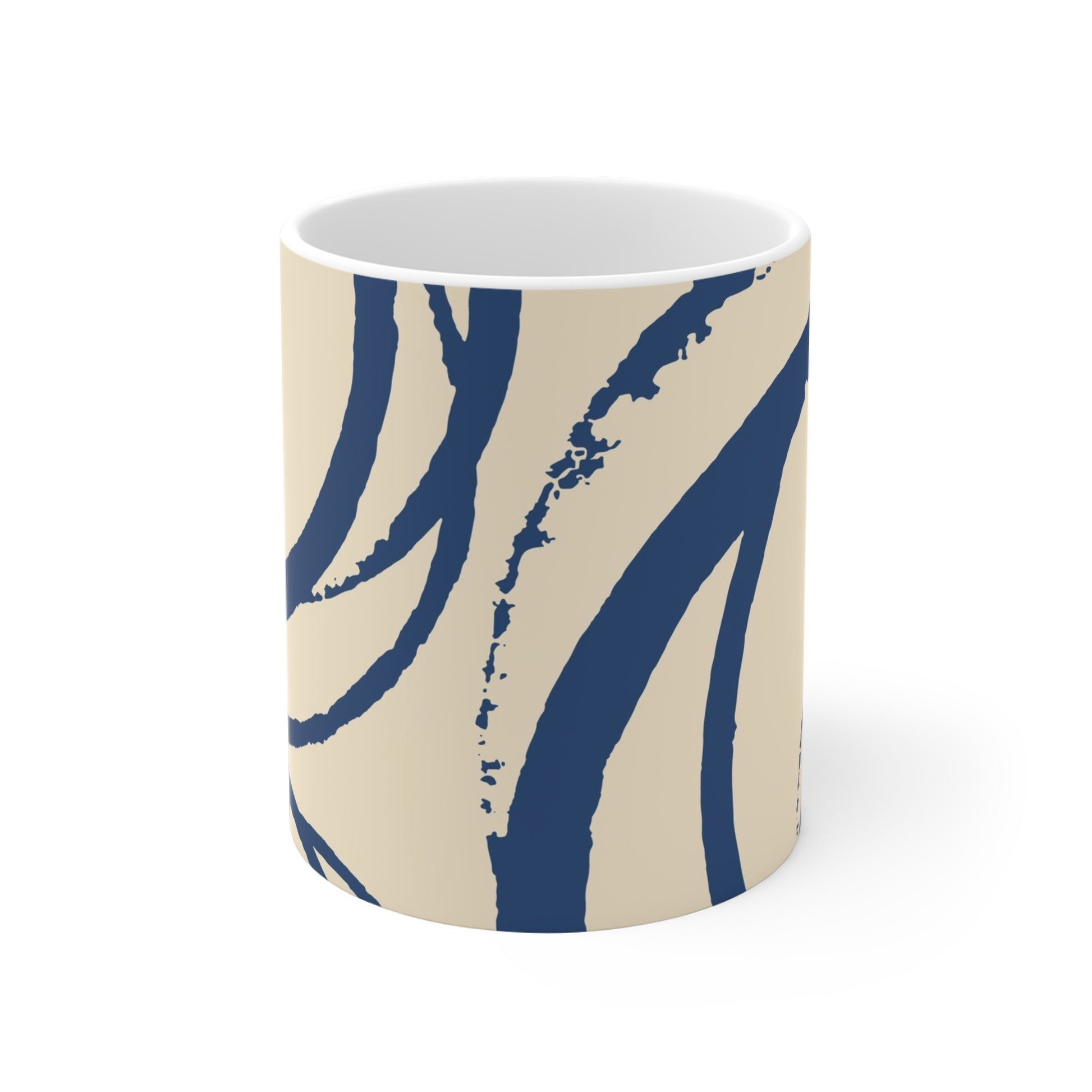 330 mL / 11oz Graphic Art Ceramic Mug | CACM-1295-112, Royal Blue, Front