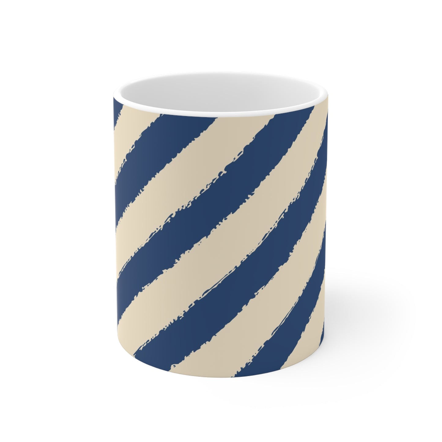 330 mL / 11oz Graphic Art Ceramic Mug | CACM-1295-151, Royal Blue, Front