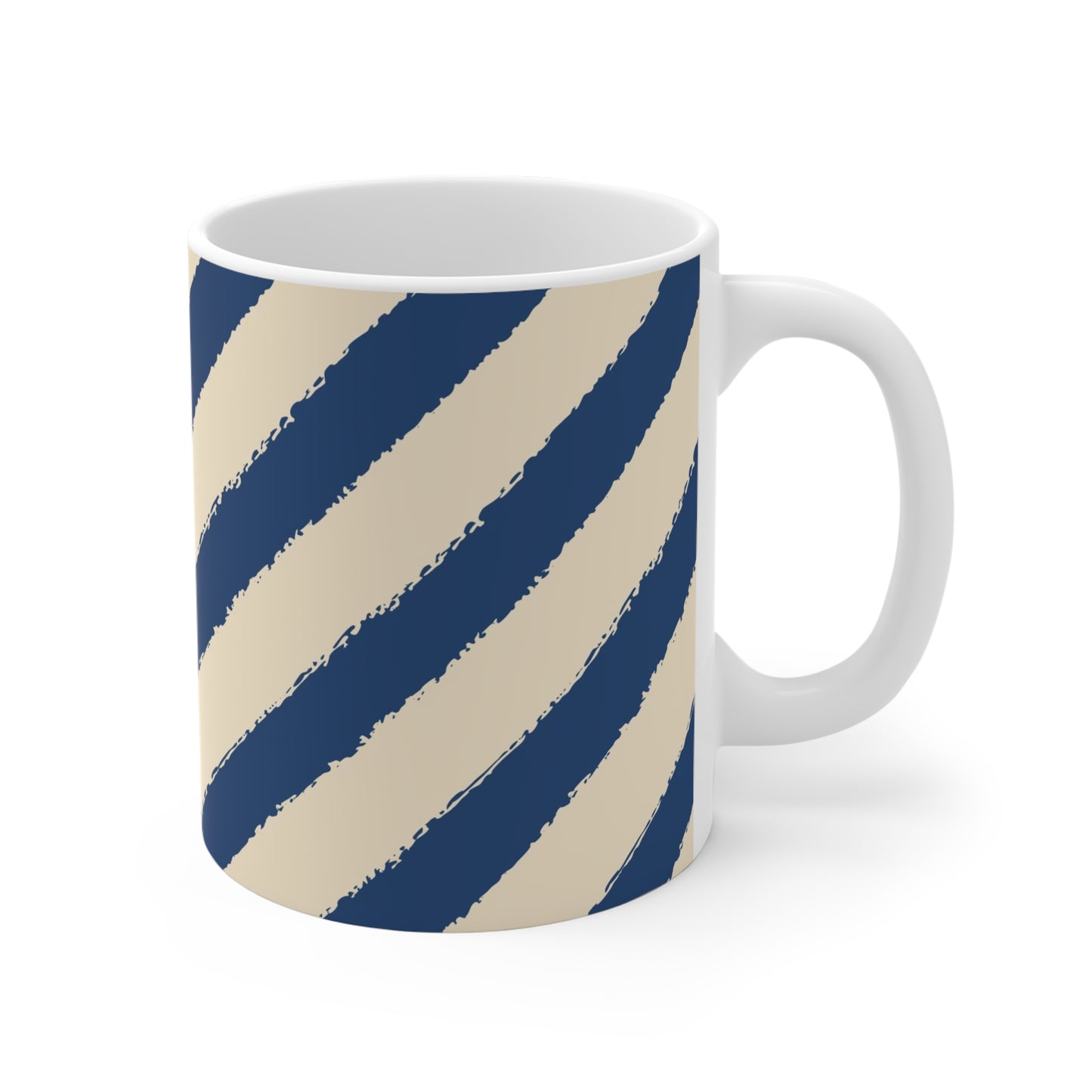 330 mL / 11oz Graphic Art Ceramic Mug | CACM-1295-151, Royal Blue, Right