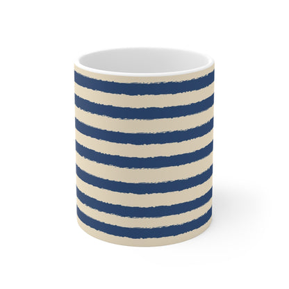 330 mL / 11oz Graphic Art Ceramic Mug | CACM-1295-231, Royal Blue, Front