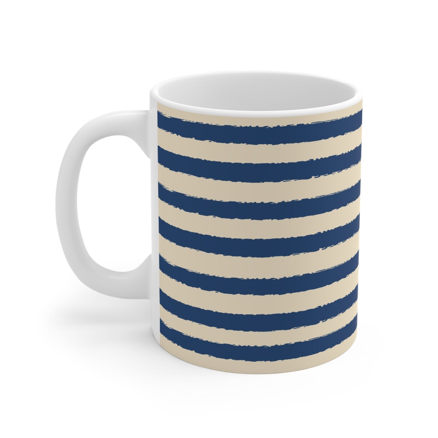 330 mL / 11oz Graphic Art Ceramic Mug | CACM-1295-231, Royal Blue, Left