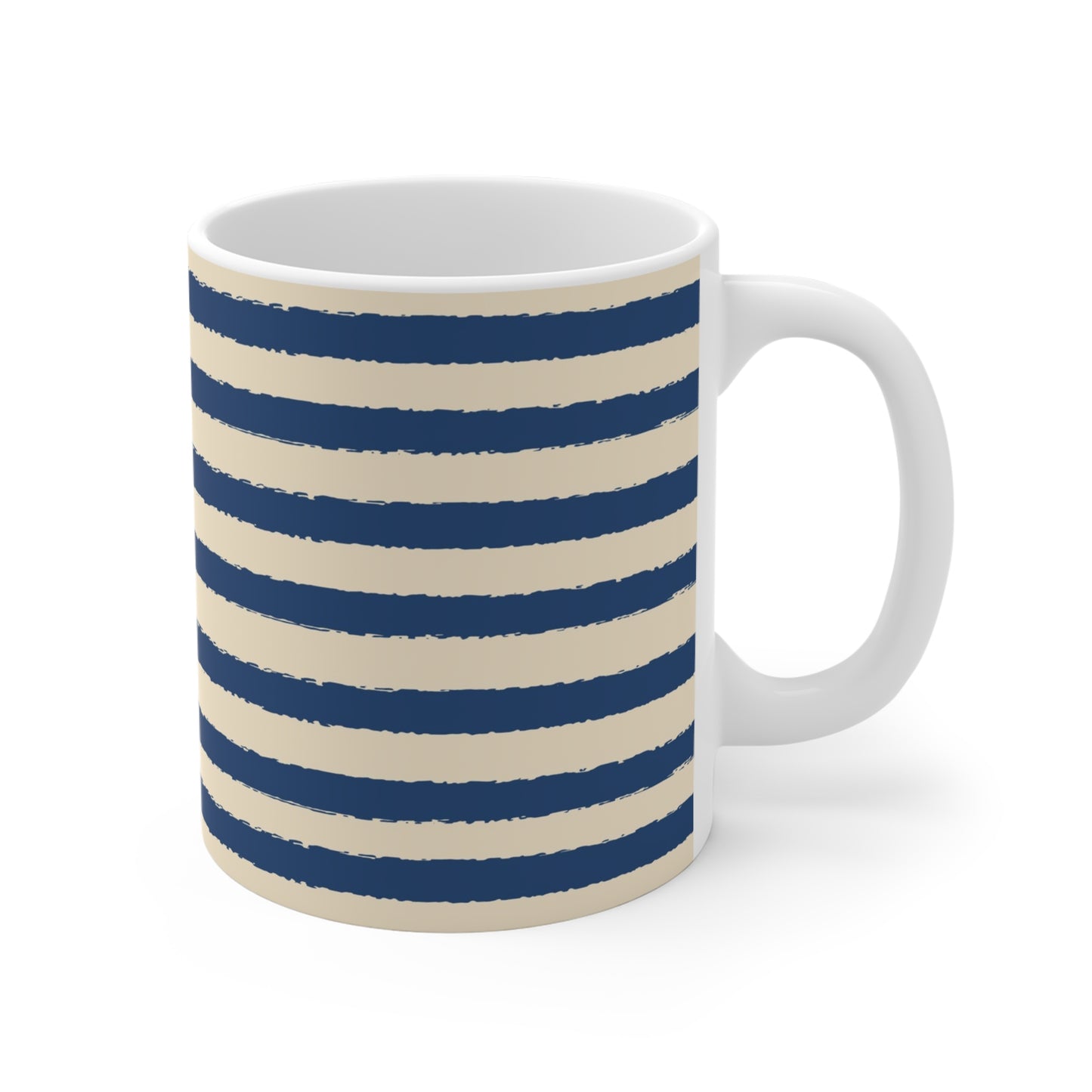 330 mL / 11oz Graphic Art Ceramic Mug | CACM-1295-231, Royal Blue, Right