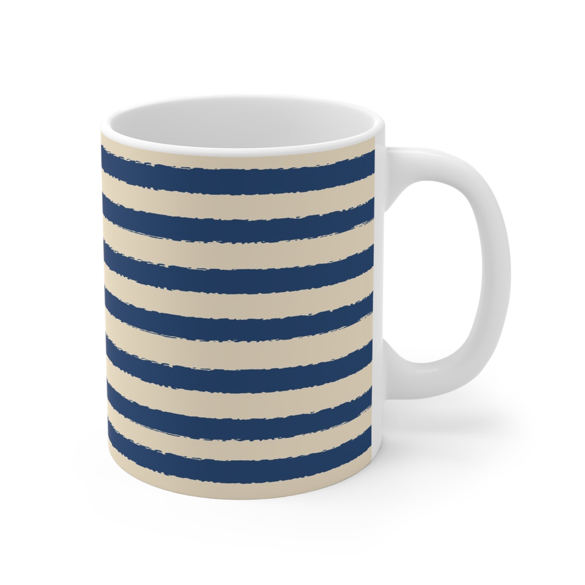 330 mL / 11oz Graphic Art Ceramic Mug | CACM-1295-231, Royal Blue, Right