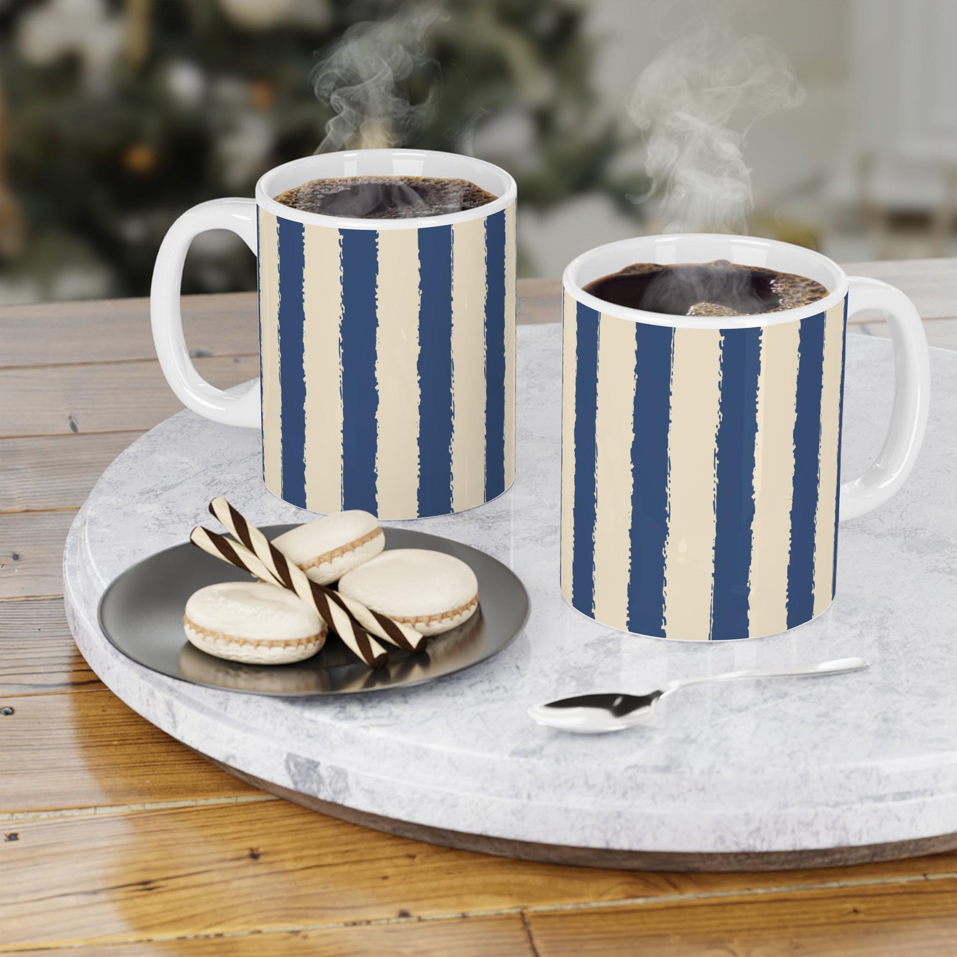 330 mL / 11oz Graphic Art Ceramic Mug | CACM-1295-251, Royal Blue, Context