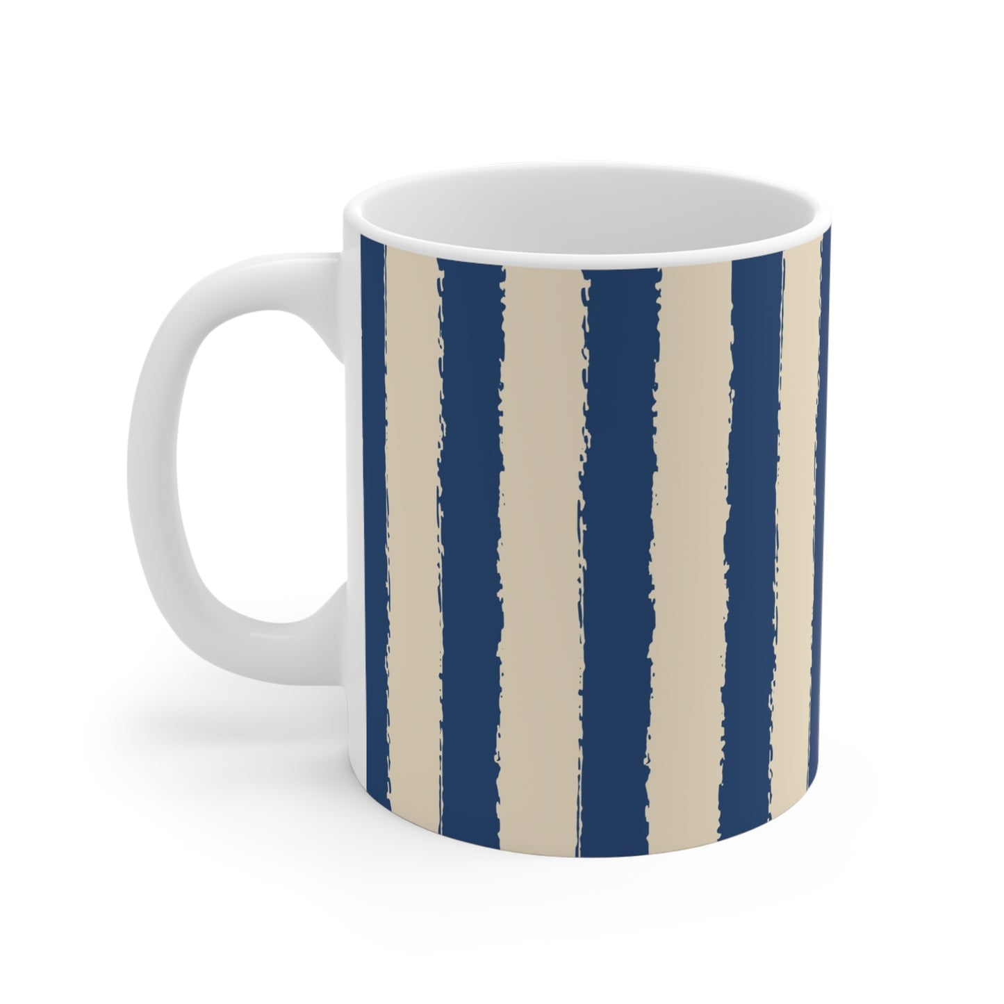 330 mL / 11oz Graphic Art Ceramic Mug | CACM-1295-251, Royal Blue, Left