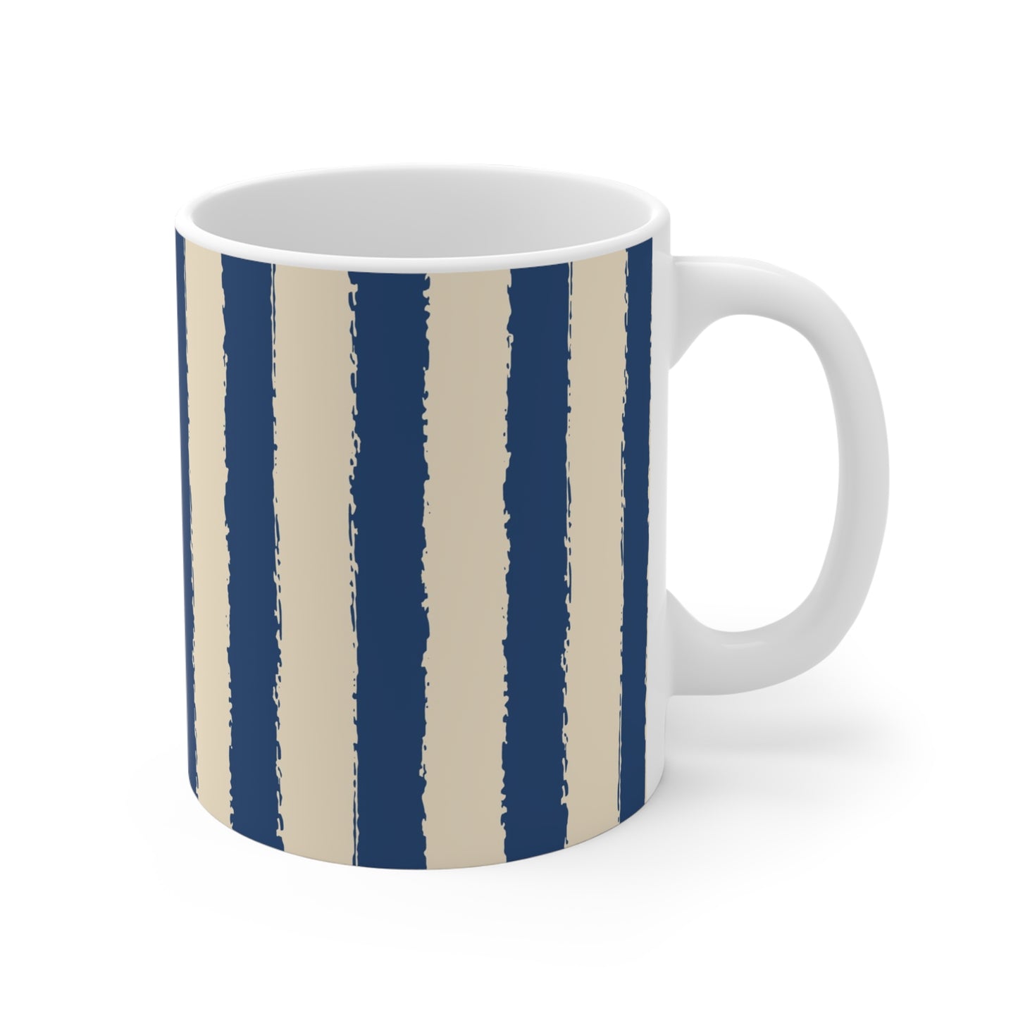 330 mL / 11oz Graphic Art Ceramic Mug | CACM-1295-251, Royal Blue, Right