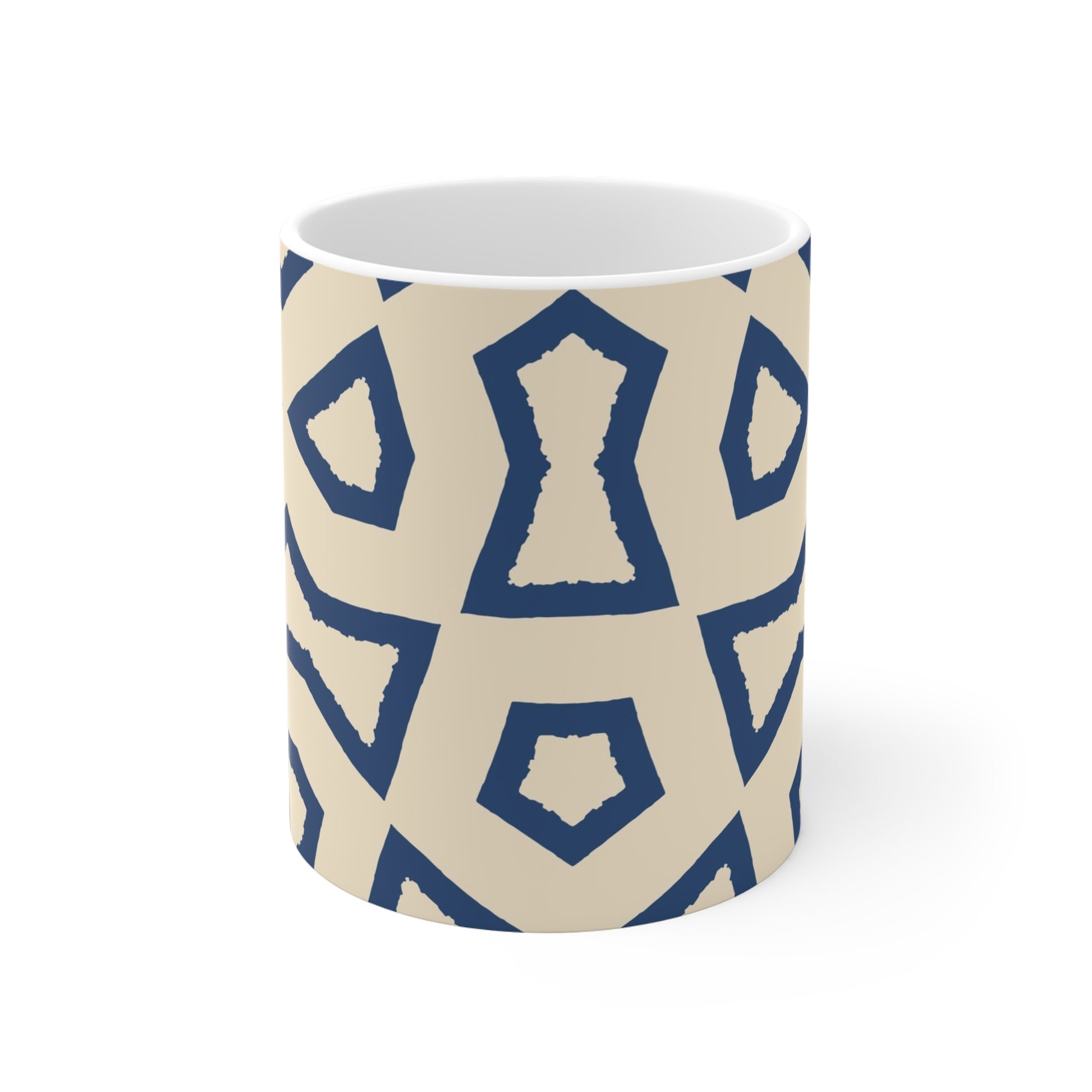 330 mL / 11oz Graphic Art Ceramic Mug | CACM-1295-392, Royal Blue, Front