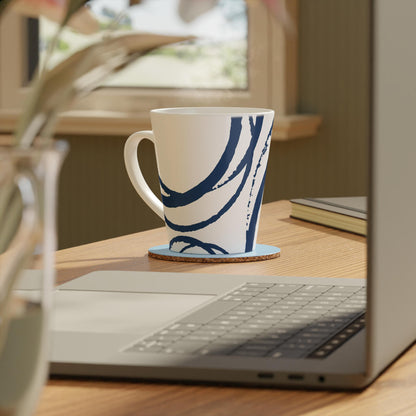 350 mL / 12oz Graphic Art Ceramic Mug | CALM-1291-112, Royal Blue, Context