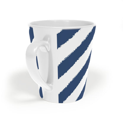 350 mL / 12oz Graphic Art Ceramic Mug | CALM-1291-151, Royal Blue, Back Right