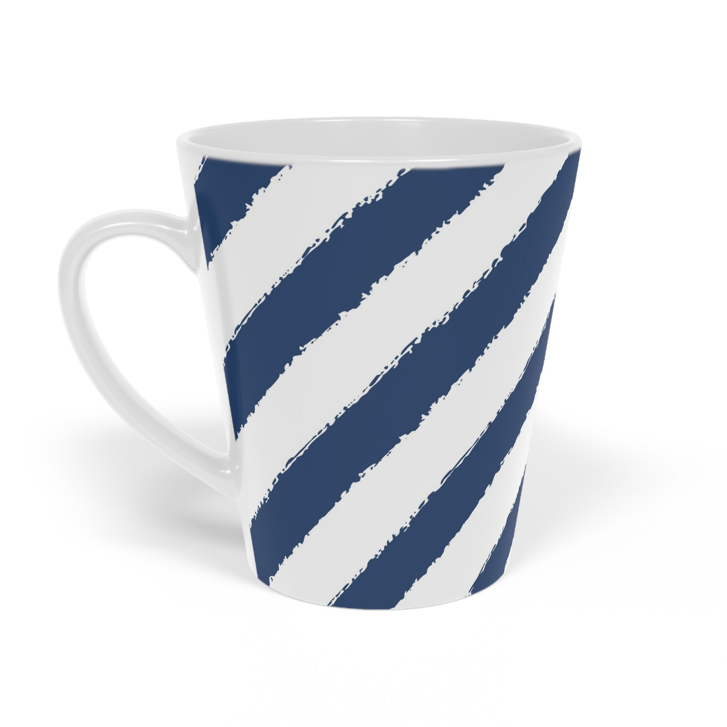 350 mL / 12oz Graphic Art Ceramic Mug | CALM-1291-151, Royal Blue, Right Side