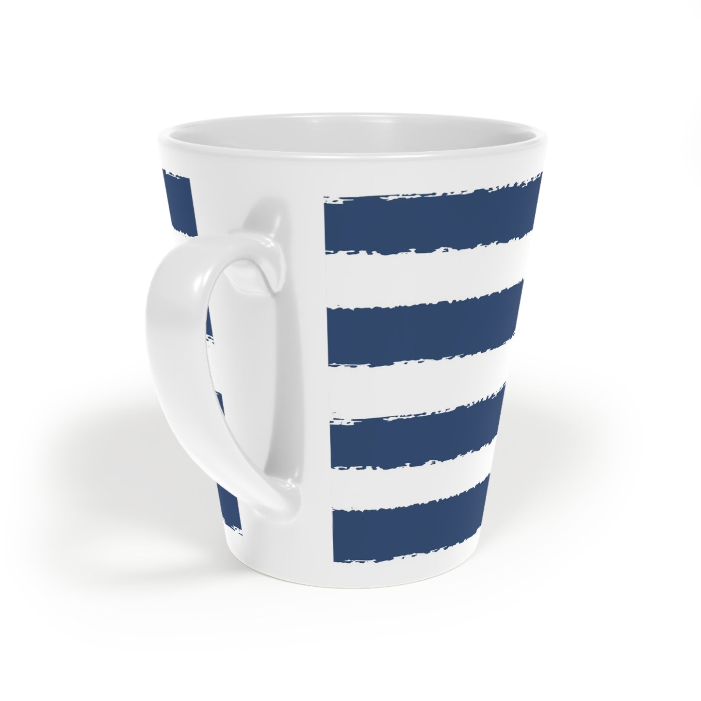 350 mL / 12oz Graphic Art Ceramic Mug | CALM-1291-221, Royal Blue, Back Right
