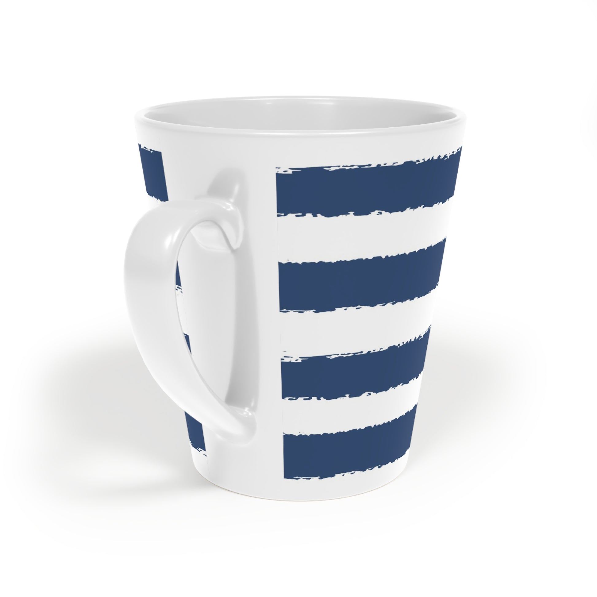 350 mL / 12oz Graphic Art Ceramic Mug | CALM-1291-221, Royal Blue, Back Right