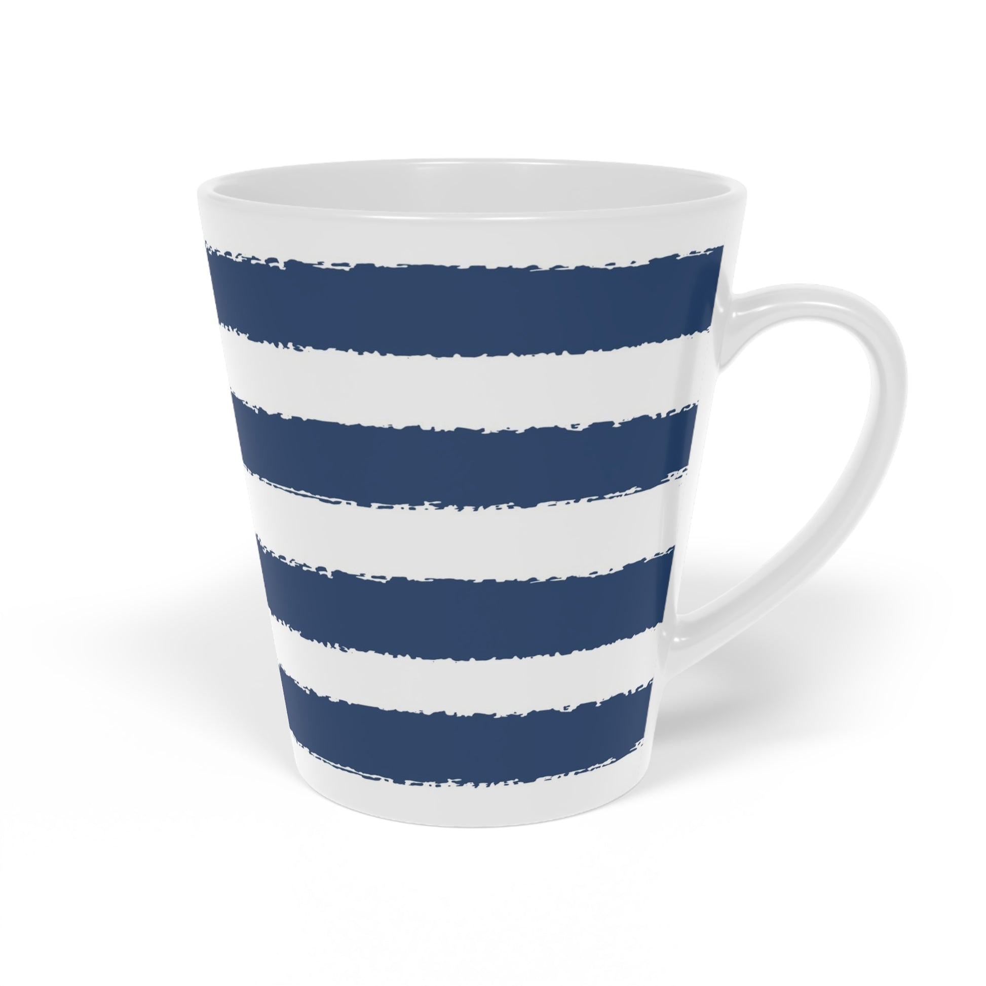 350 mL / 12oz Graphic Art Ceramic Mug | CALM-1291-221, Royal Blue, Left Side