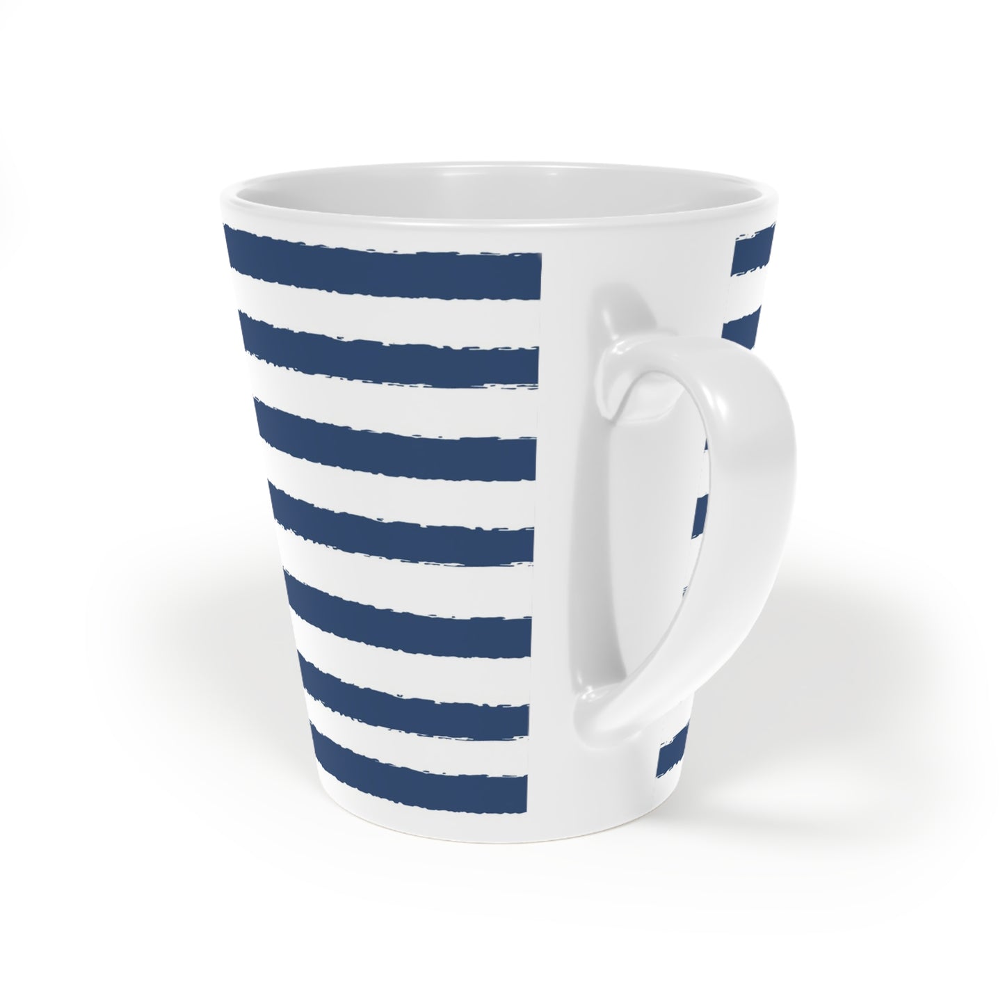 350 mL / 12oz Graphic Art Ceramic Mug | CALM-1291-231, Royal Blue, Back Left