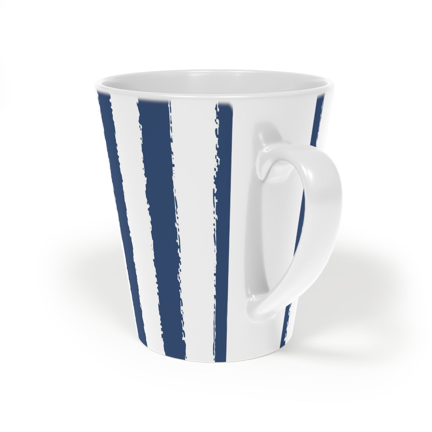 350 mL / 12oz Graphic Art Ceramic Mug | CALM-1291-251, Royal Blue, Back Left