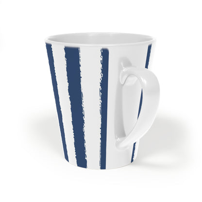 350 mL / 12oz Graphic Art Ceramic Mug | CALM-1291-251, Royal Blue, Back Left