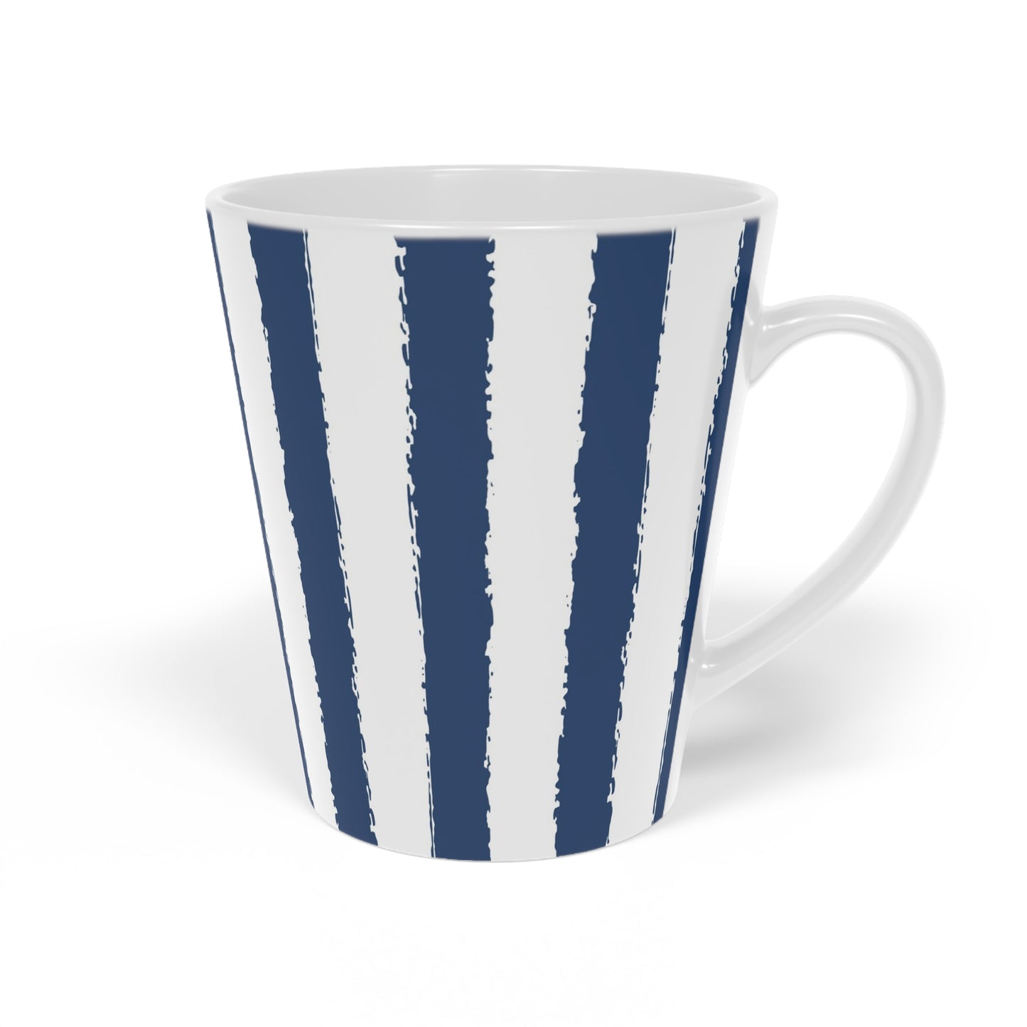 350 mL / 12oz Graphic Art Ceramic Mug | CALM-1291-251, Royal Blue, Left Side