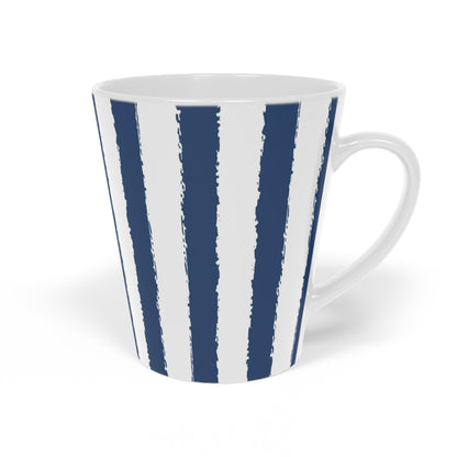 350 mL / 12oz Graphic Art Ceramic Mug | CALM-1291-251, Royal Blue, Left Side