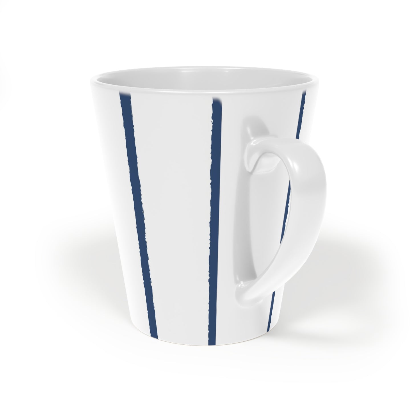 350 mL / 12oz Graphic Art Ceramic Mug | CALM-1291-301, Royal Blue, Back Left