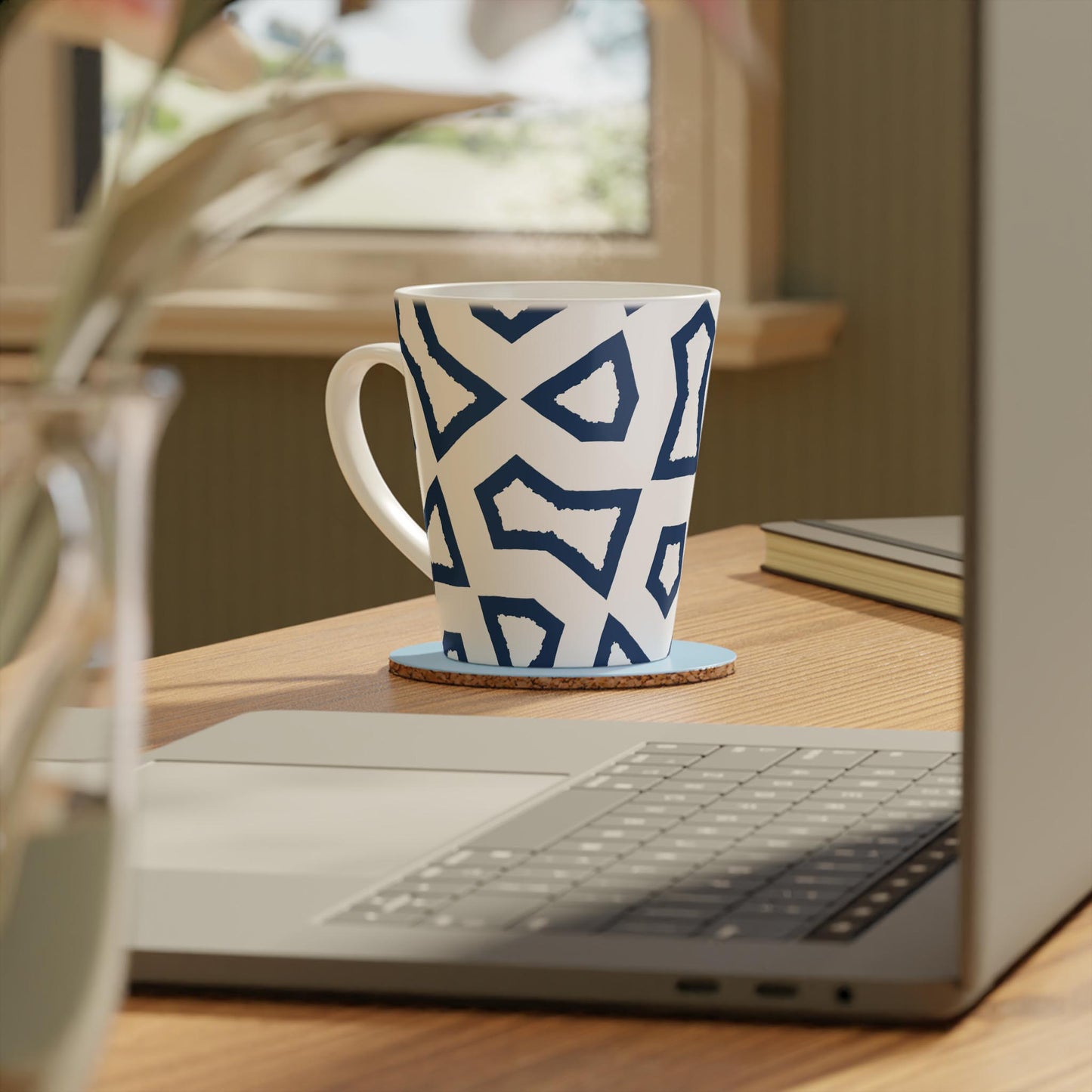 350 mL / 12oz Graphic Art Ceramic Mug | CALM-1291-392, Royal Blue, Context