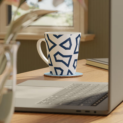 350 mL / 12oz Graphic Art Ceramic Mug | CALM-1291-392, Royal Blue, Context