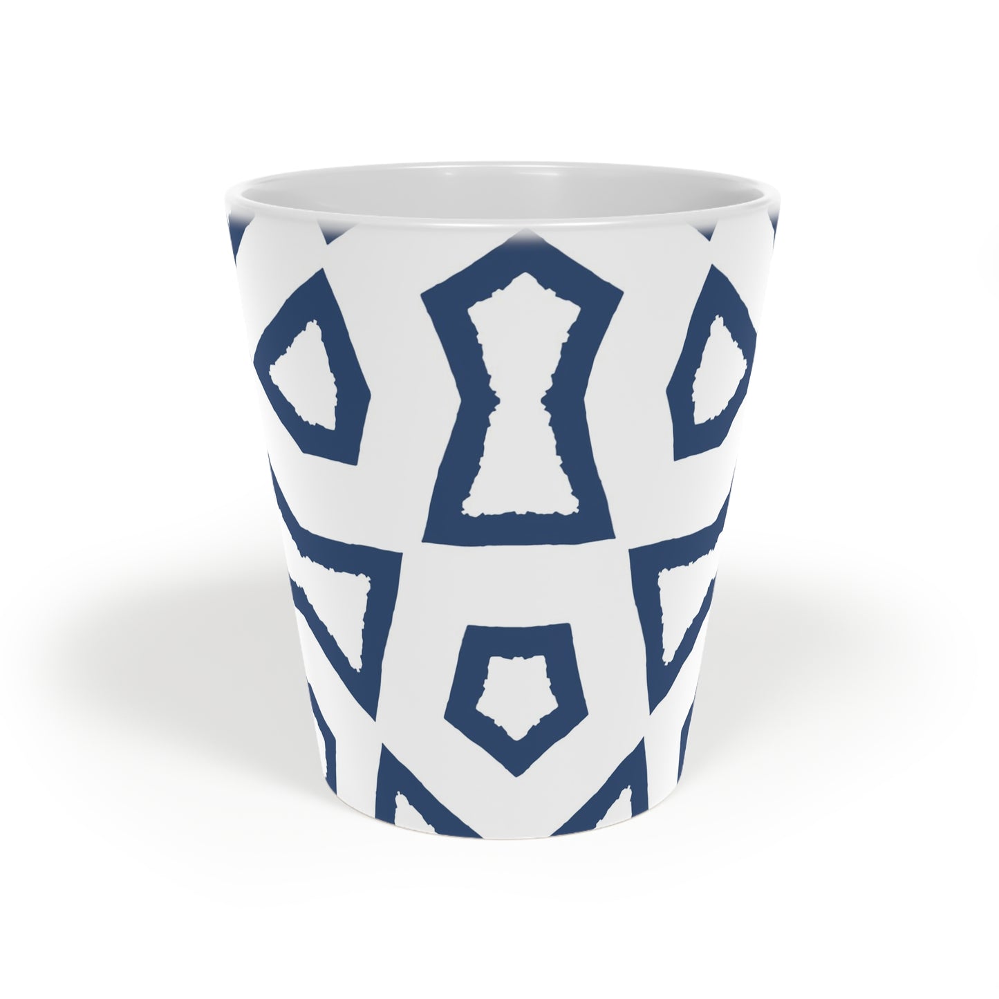 350 mL / 12oz Graphic Art Ceramic Mug | CALM-1291-392, Royal Blue, Front