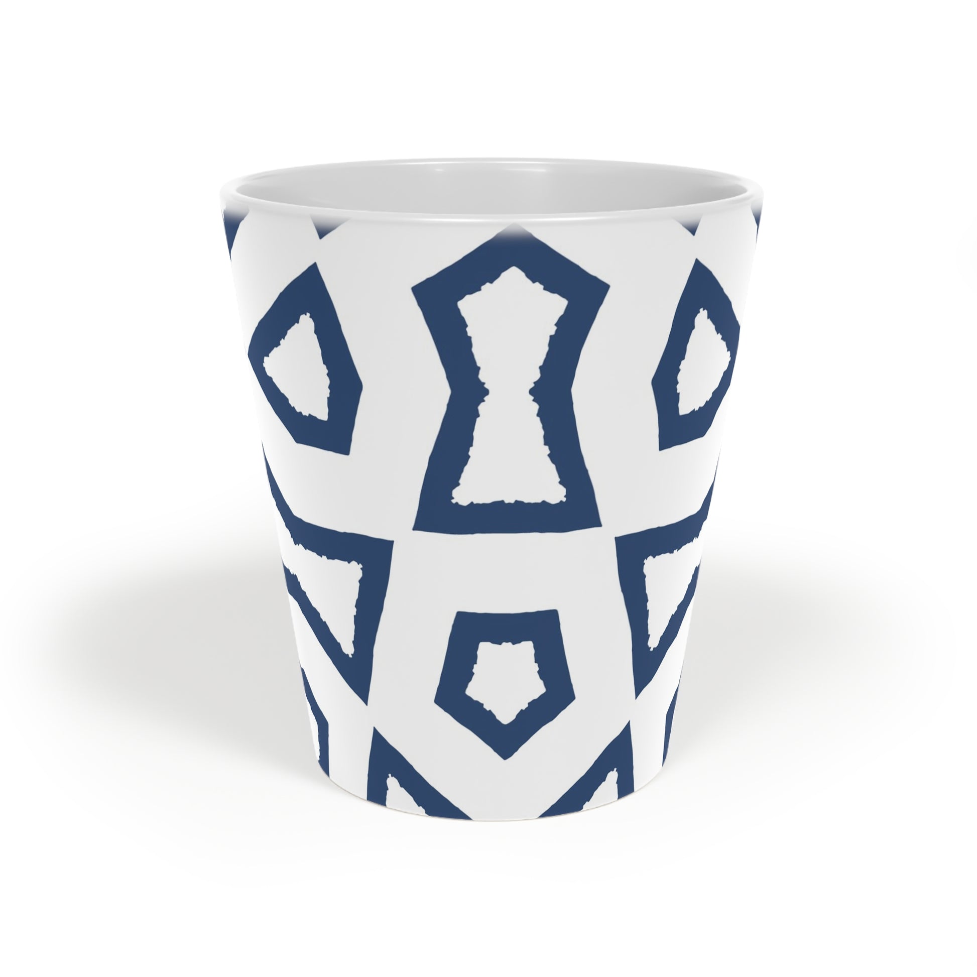 350 mL / 12oz Graphic Art Ceramic Mug | CALM-1291-392, Royal Blue, Front