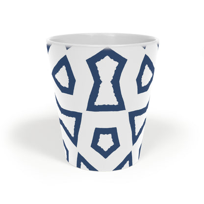 350 mL / 12oz Graphic Art Ceramic Mug | CALM-1291-392, Royal Blue, Front