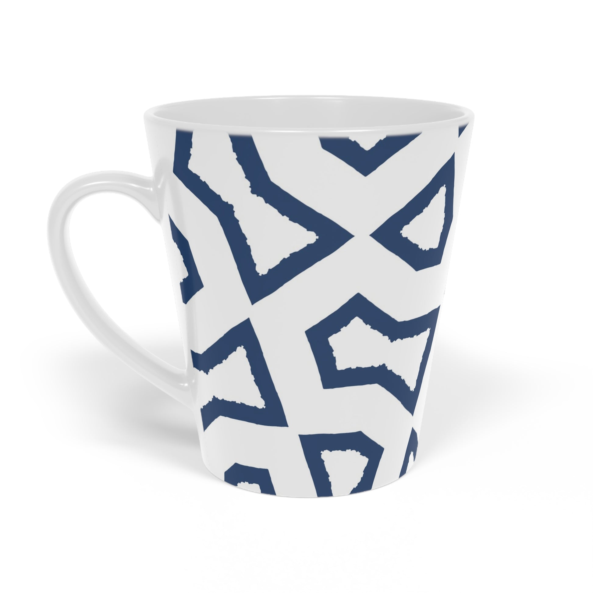 350 mL / 12oz Graphic Art Ceramic Mug | CALM-1291-392, Royal Blue, Right Side