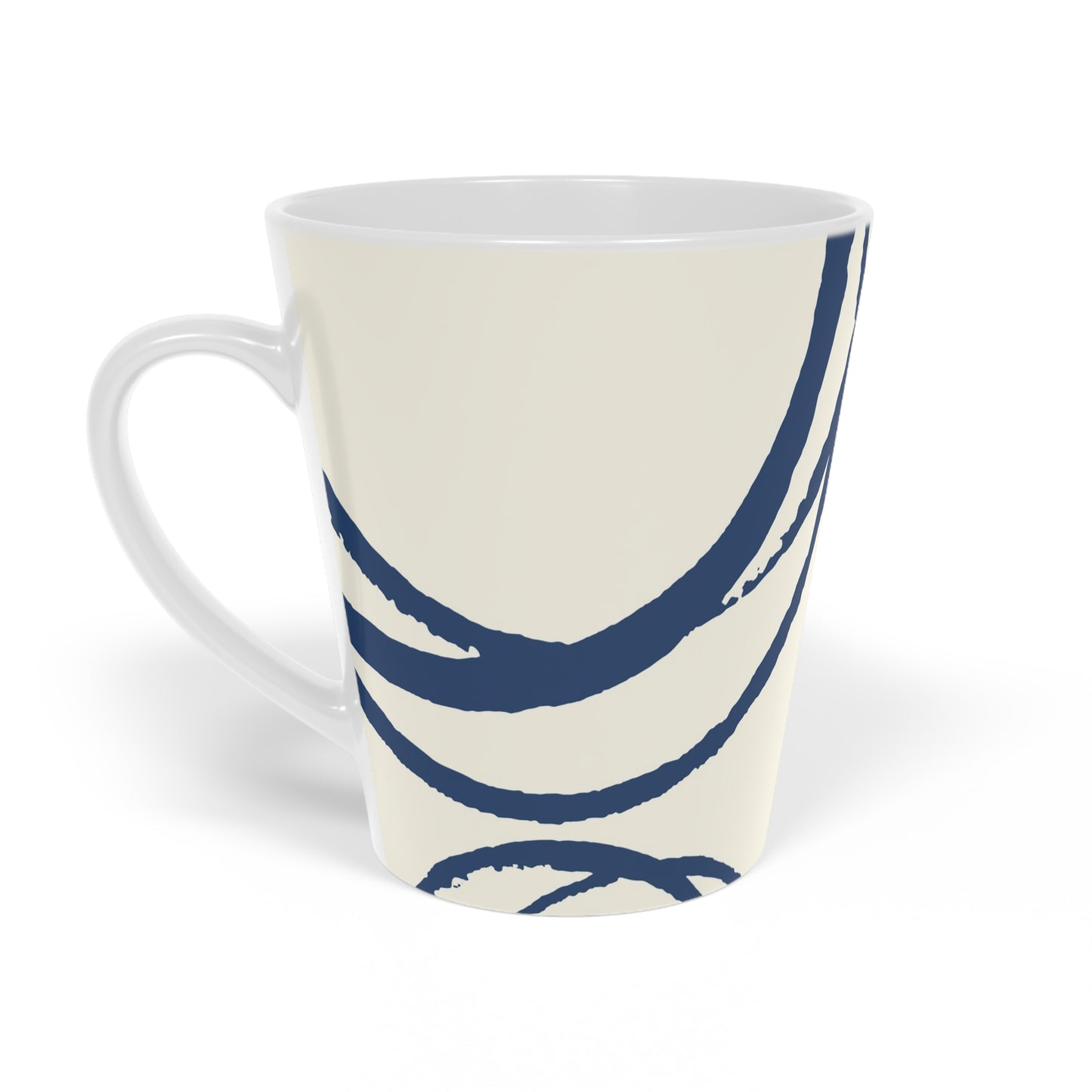 350 mL / 12oz Graphic Art Ceramic Mug | CALM-1293-112, Royal Blue, Right Side