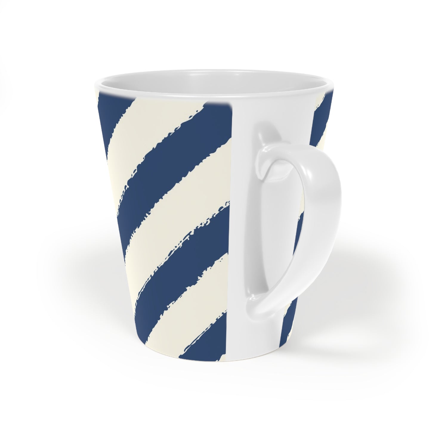 350 mL / 12oz Graphic Art Ceramic Mug | CALM-1293-151, Royal Blue, Back Left
