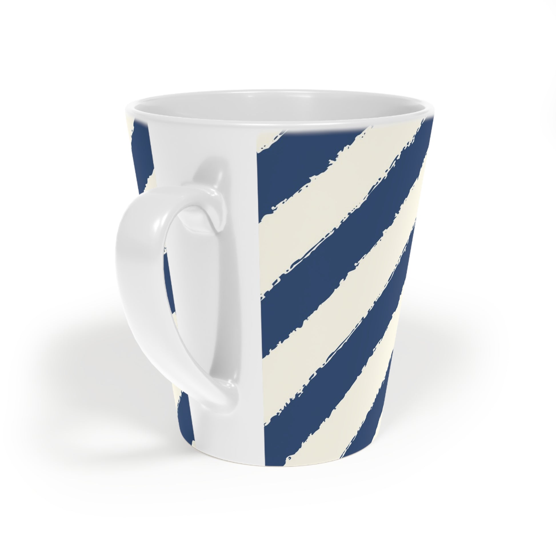 350 mL / 12oz Graphic Art Ceramic Mug | CALM-1293-151, Royal Blue, Back Right