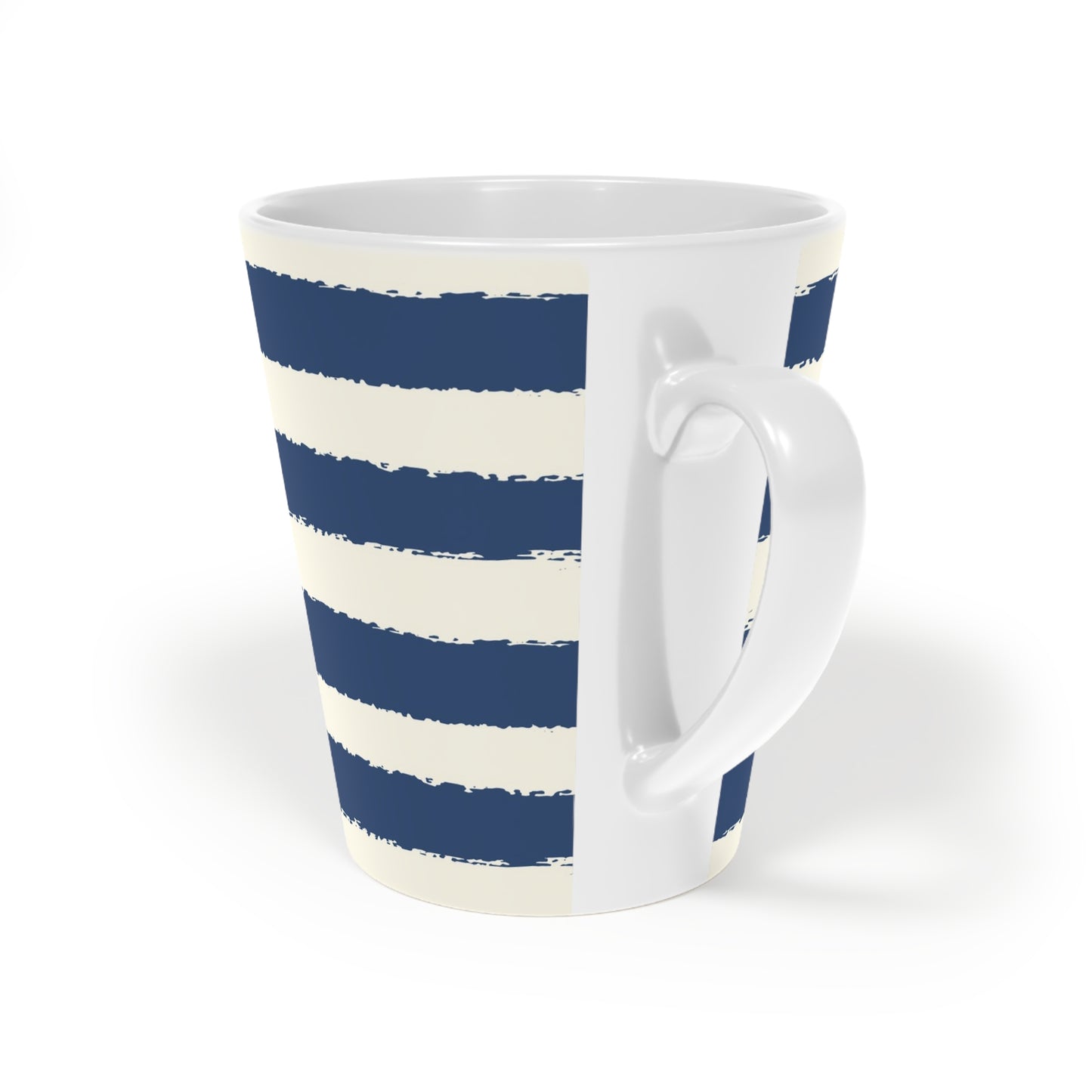 350 mL / 12oz Graphic Art Ceramic Mug | CALM-1293-221, Royal Blue, Back Left