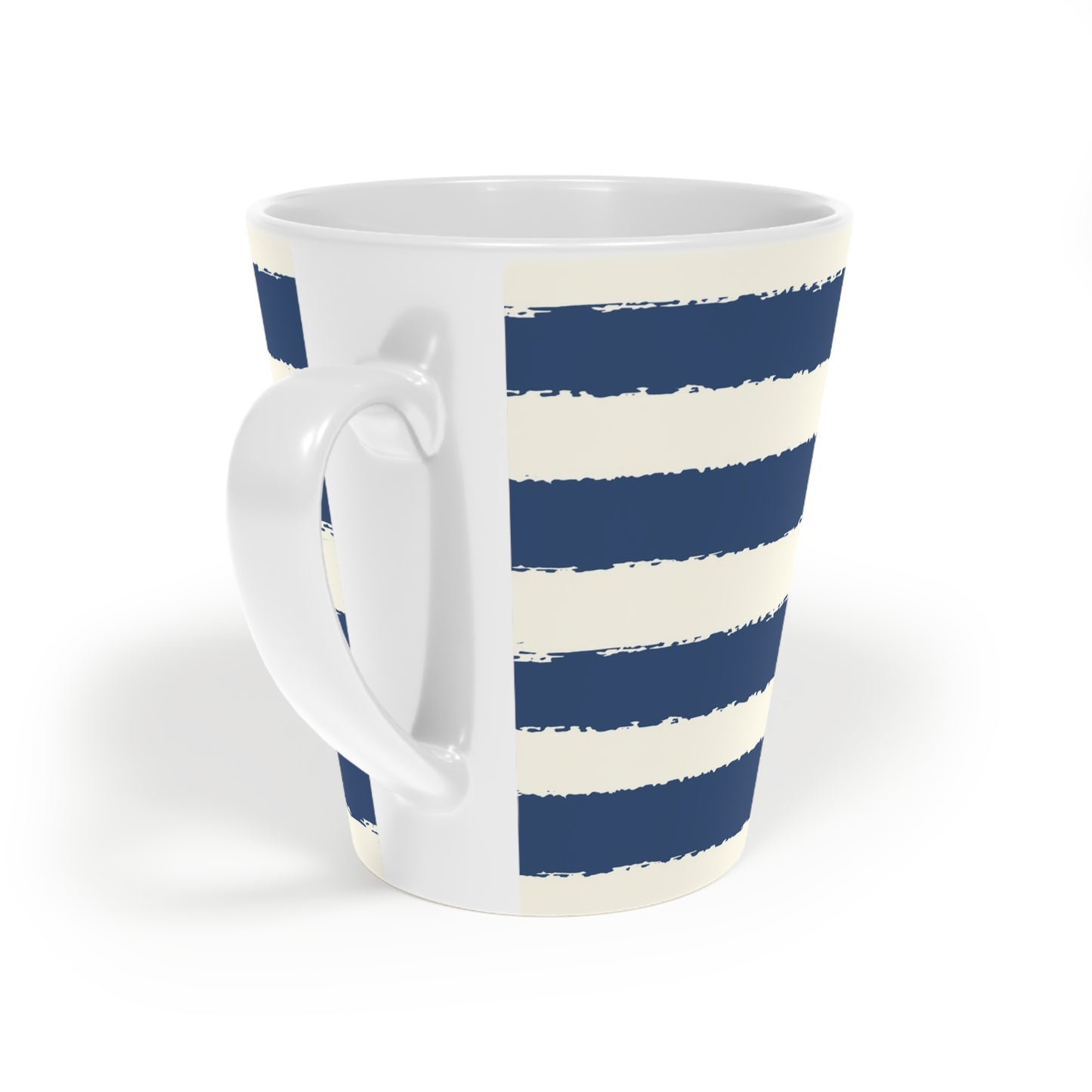 350 mL / 12oz Graphic Art Ceramic Mug | CALM-1293-221, Royal Blue, Back Right