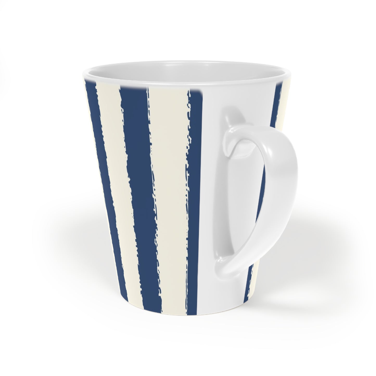 350 mL / 12oz Graphic Art Ceramic Mug | CALM-1293-251, Royal Blue, Back Left