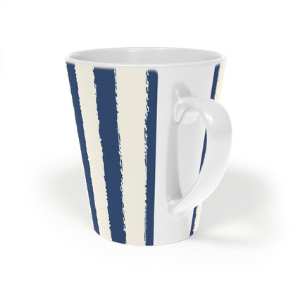 350 mL / 12oz Graphic Art Ceramic Mug | CALM-1293-251, Royal Blue, Back Left