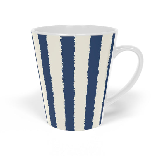350 mL / 12oz Graphic Art Ceramic Mug | CALM-1293-251, Royal Blue, Left Side