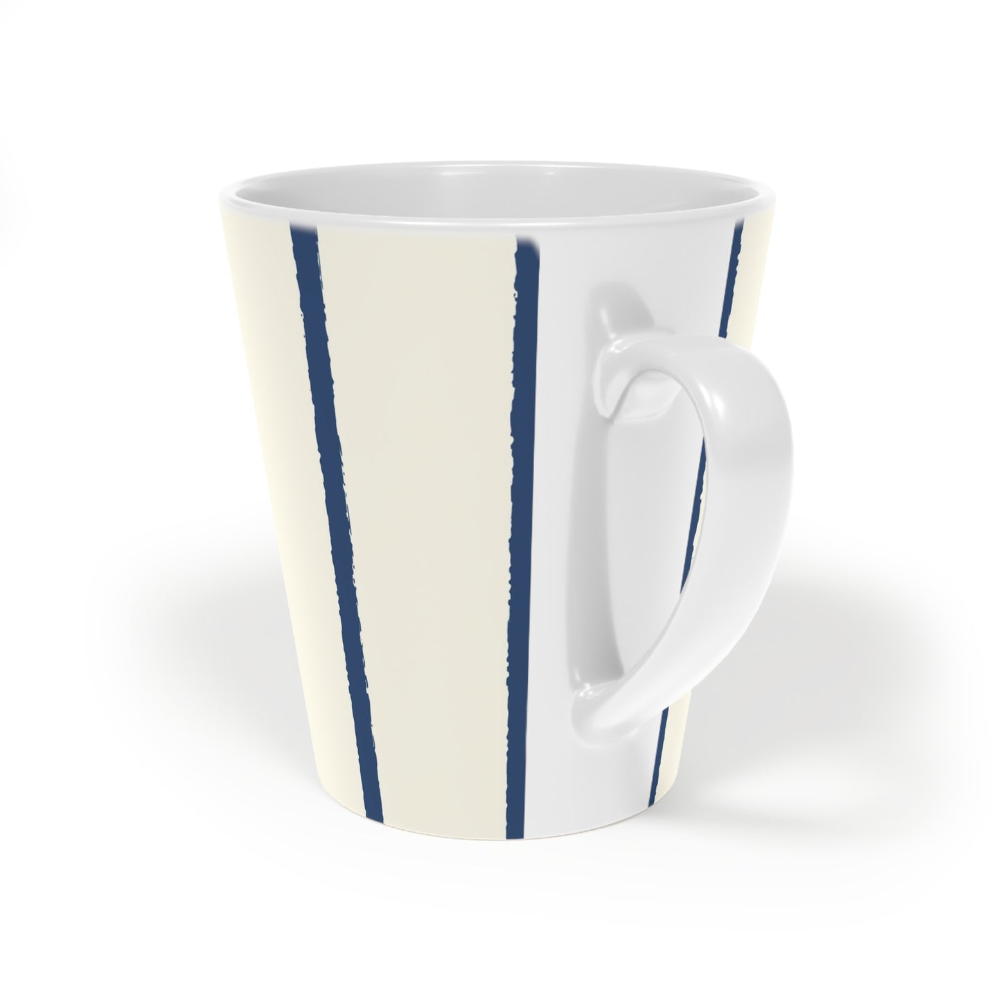350 mL / 12oz Graphic Art Ceramic Mug | CALM-1293-301, Royal Blue, Back Left