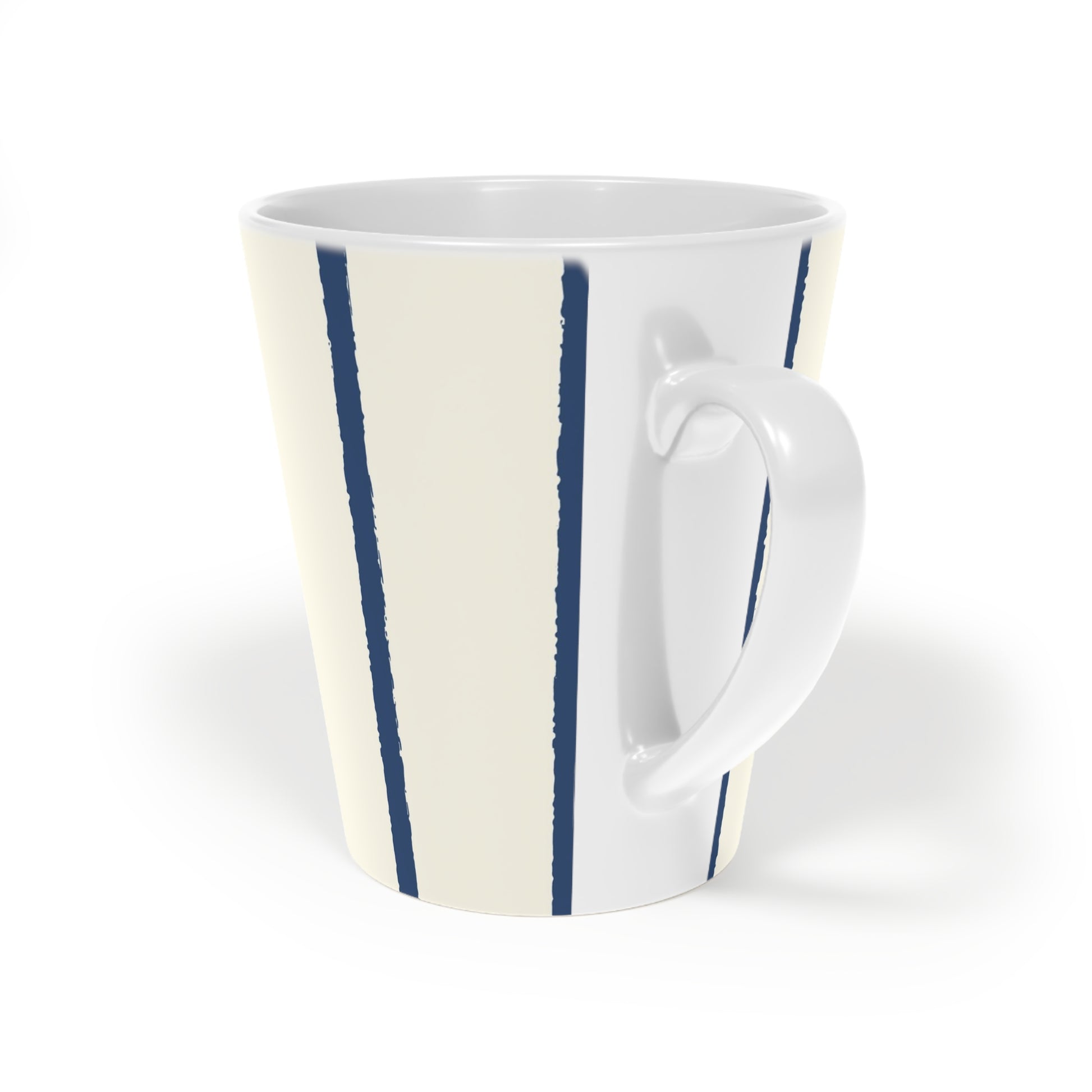 350 mL / 12oz Graphic Art Ceramic Mug | CALM-1293-301, Royal Blue, Back Left