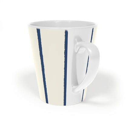 350 mL / 12oz Graphic Art Ceramic Mug | CALM-1293-301, Royal Blue, Back Left