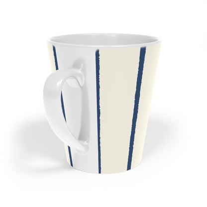 350 mL / 12oz Graphic Art Ceramic Mug | CALM-1293-301, Royal Blue, Back Right